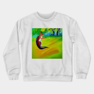 Squirrel in Garden Crewneck Sweatshirt